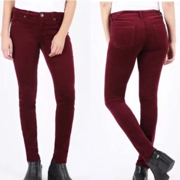 Kut from the Kloth Pants - KUT FROM THE KLOTH Pants Diana Skinny Red Ruby Corduroy Cords Classic Size 4